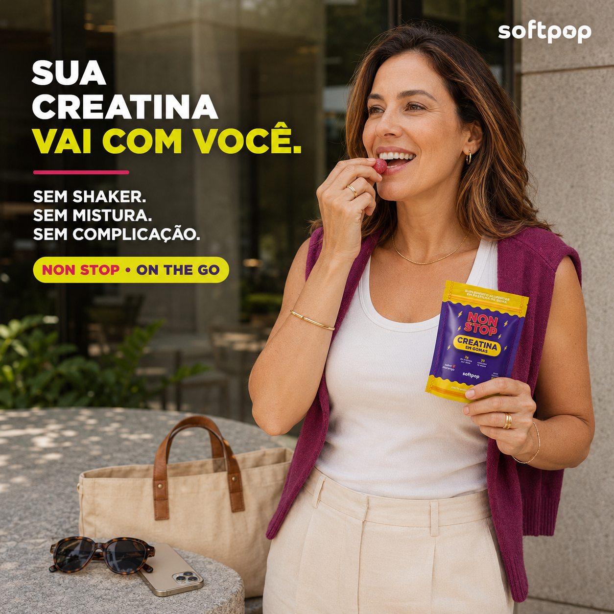 PROMOÇÃO DE LANÇAMENTO | Creatina em Goma Sabor Morango | NON STOP