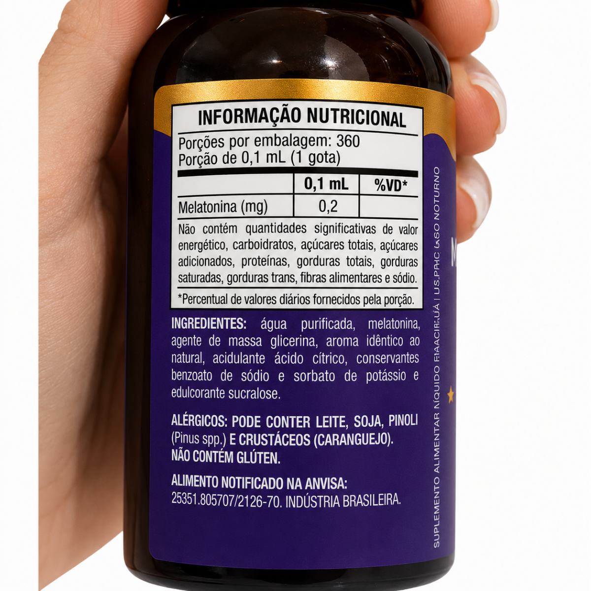 Melatonina em Gotas Sabor Maracujá 30ml