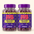 Kit 2 Creatinas em Gomas sabor Uva | Non Stop SOFTPOP